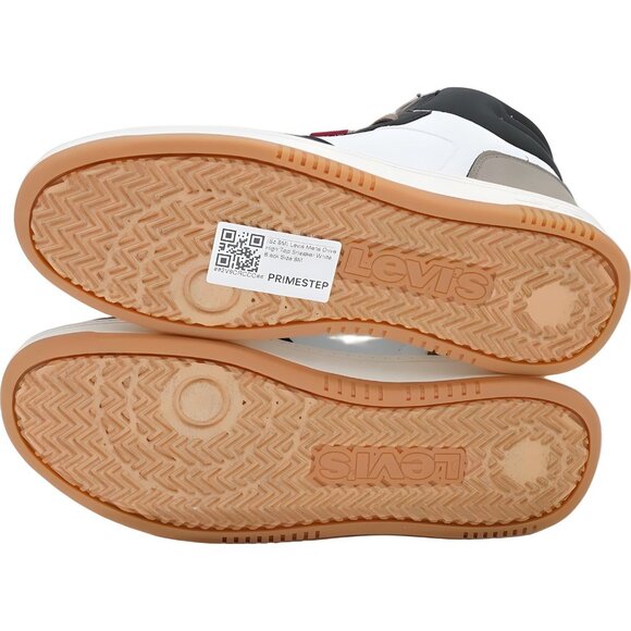 Levi's Drive High Top Sneaker White Black Casual Streetwear Men's US 8M - Picture 6 of 6